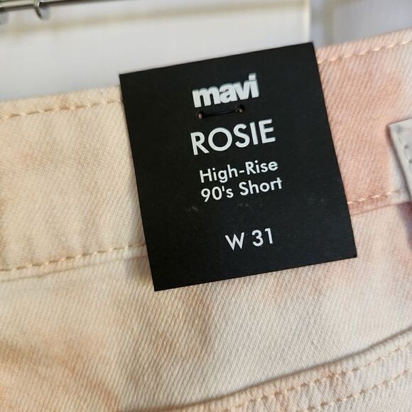 Mavi Rosie Denim Cutoff High Rise Shorts Size 31 - Picture 8 of 10